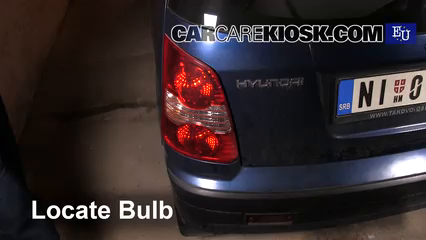 2007 Hyundai Atos Prime Comfort 1.1L 4 Cyl. Lights Turn Signal - Rear (replace bulb)